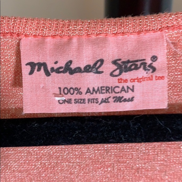 Michael Stars Fitted Shimmer Long Sleeve Tee - Picture 2 of 3